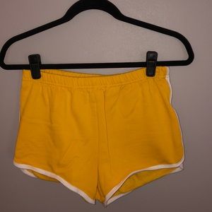Urban outfitters gold/ orange comfy shorts